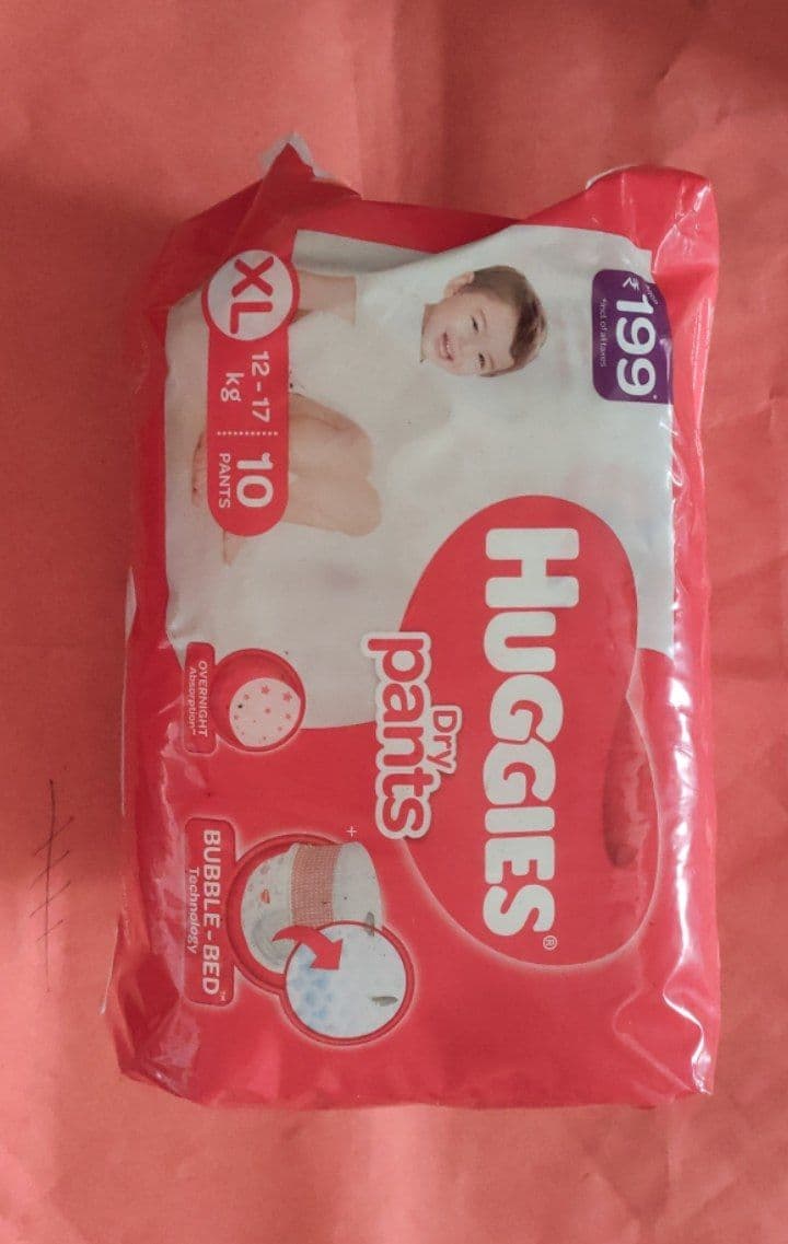 XL HUGGIES DRY PANTS 10