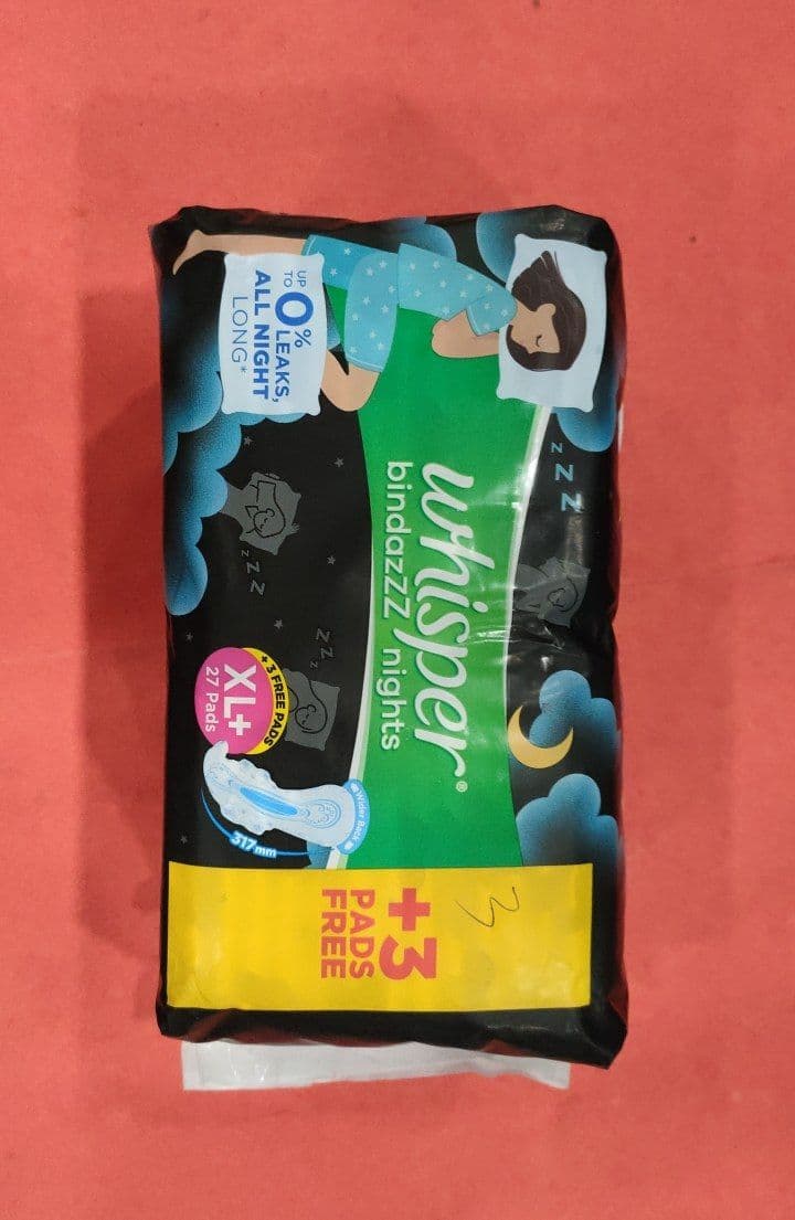 XL+27 PADS WHISPER BINDAZZ NIGHT