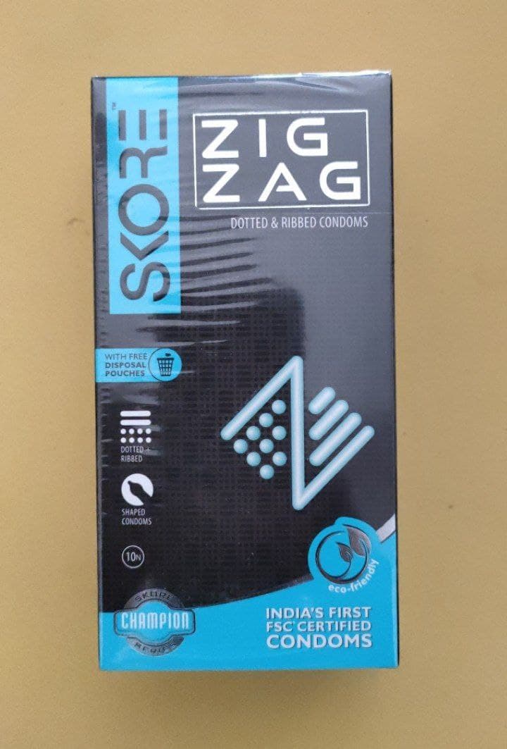 SKORE CONDOM ZIG ZAG  10 PC