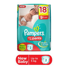 NEW BABY-PANTS-PAMPERS 2 PADS