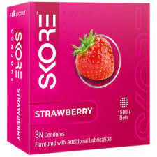 SKORE CONDOMS STRAWBERRY FLAVOURED