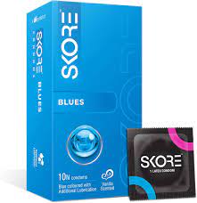 SKORE BLUES 10 CONDOMS