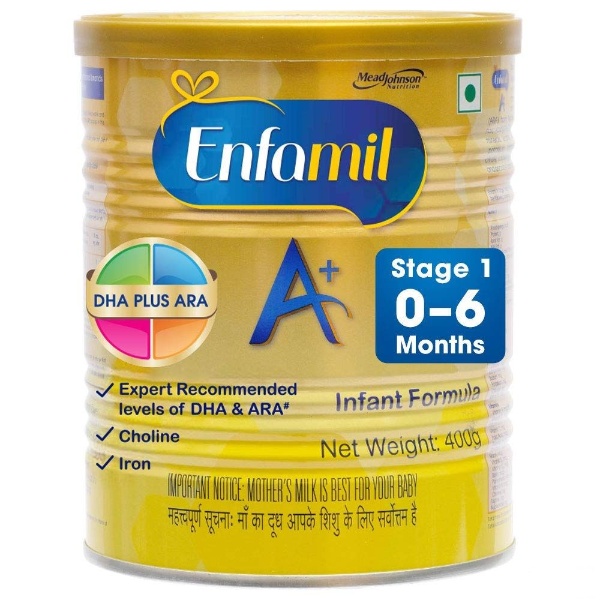Enfamil A+ Stage 1 Infant Formula Powder 400g (upto 6 months)