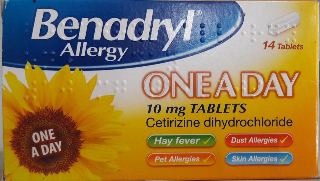 BENADRYL ONE DAY RELIEF 10mg 7s TABLET