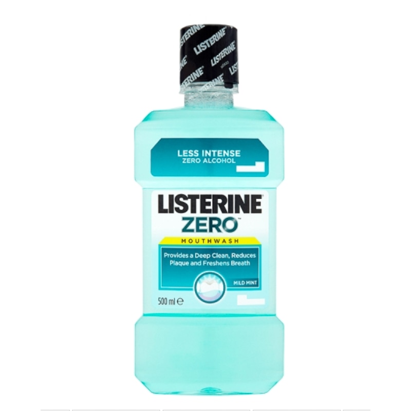 LISTERINE ZERO ALCOHOL MOUTHWASH 500ml