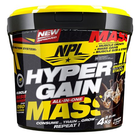 NPL HYPERGAIN MASS 4kg POWDER Cookies & Cream