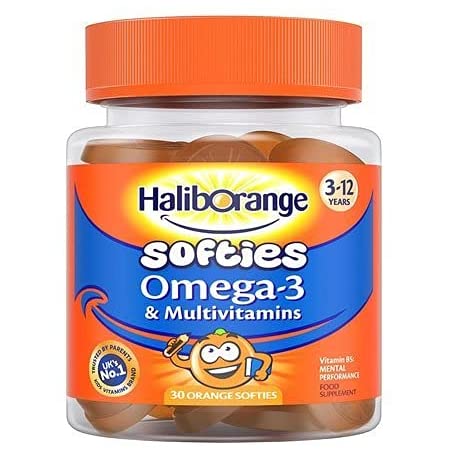 HALIBORANGE OMEGA-3 & MULTIVITAMINS 30s ORANGE FLAVOUR SOFTIES