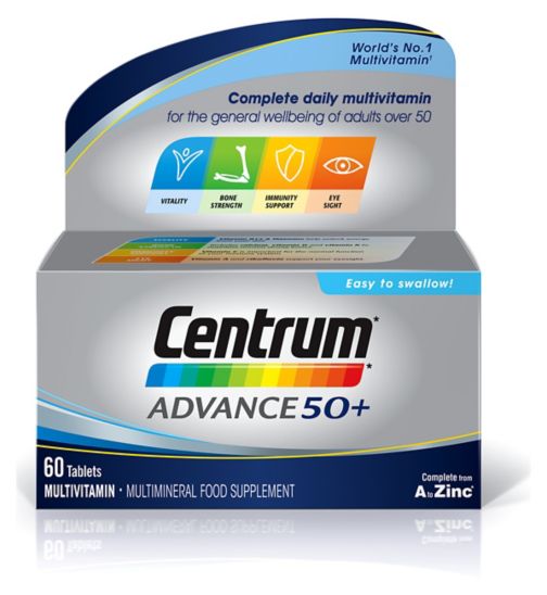 CENTRUM ADVANCE 50+ TABLETS 60S