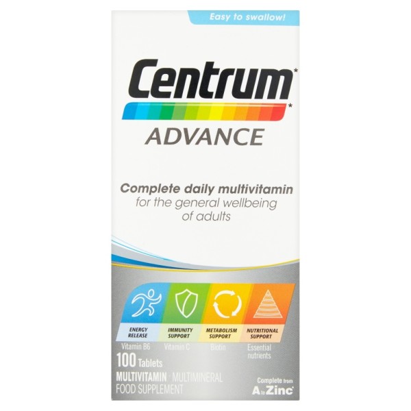 CENTRUM ADVANCE TABLETS 100S