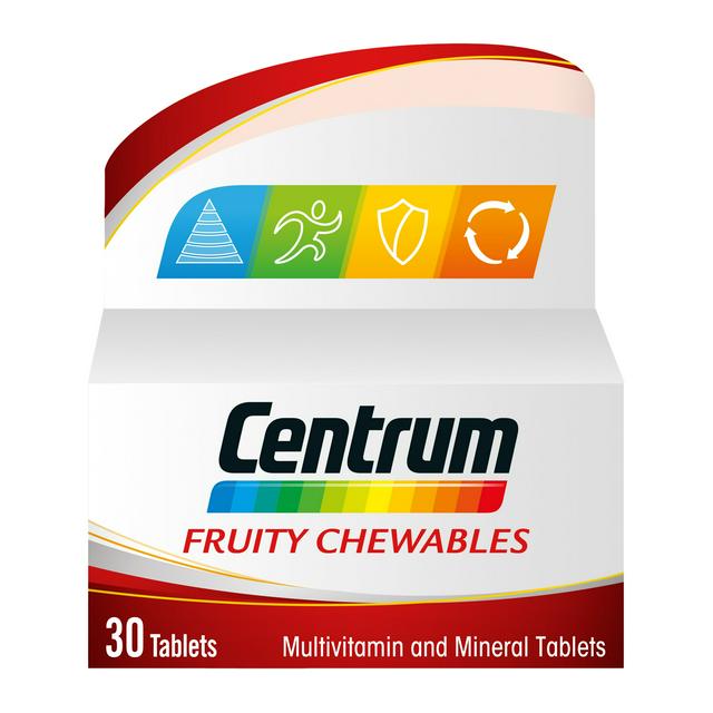 CENTRUM FRUITY CHEWABLES TABLETS 30S