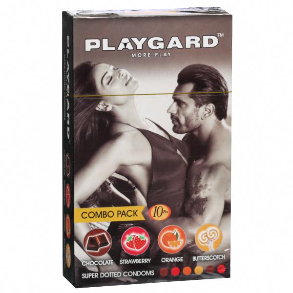 Playgard More Play Super Dotted Combo Pack Condom (10 Pieces)