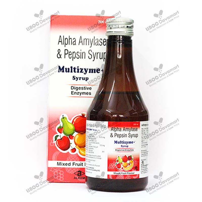 Multizyme Plus Syrup Bottle of 200ml