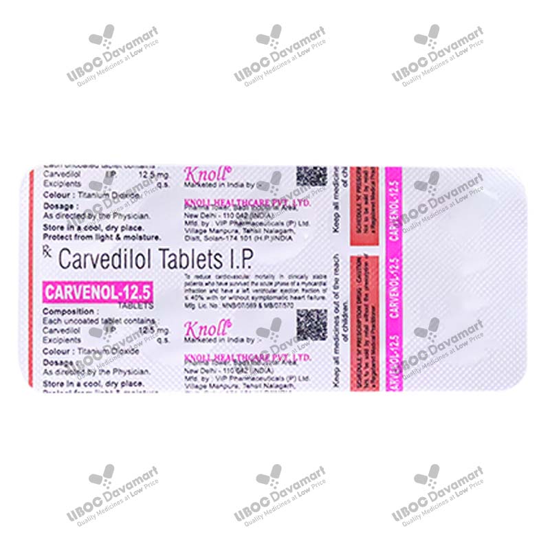 Carvenol-12.5 Tablet