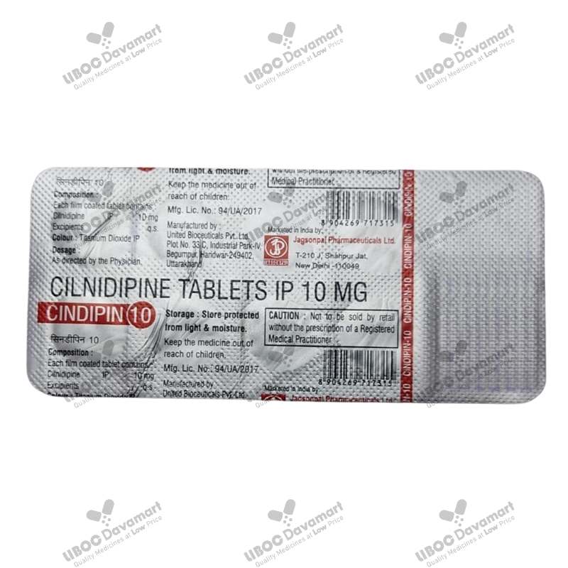 Cindipin 10mg Tablet