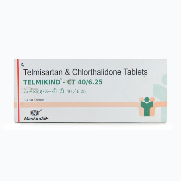 Telmikind CT 40/6.25mg Tablet