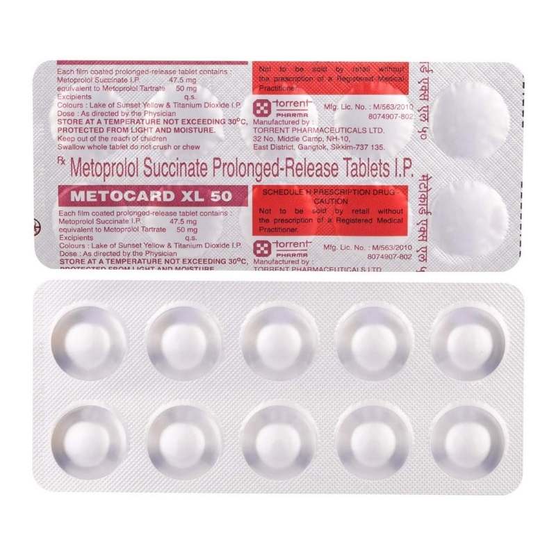 Metocard XL 50mg Tablet