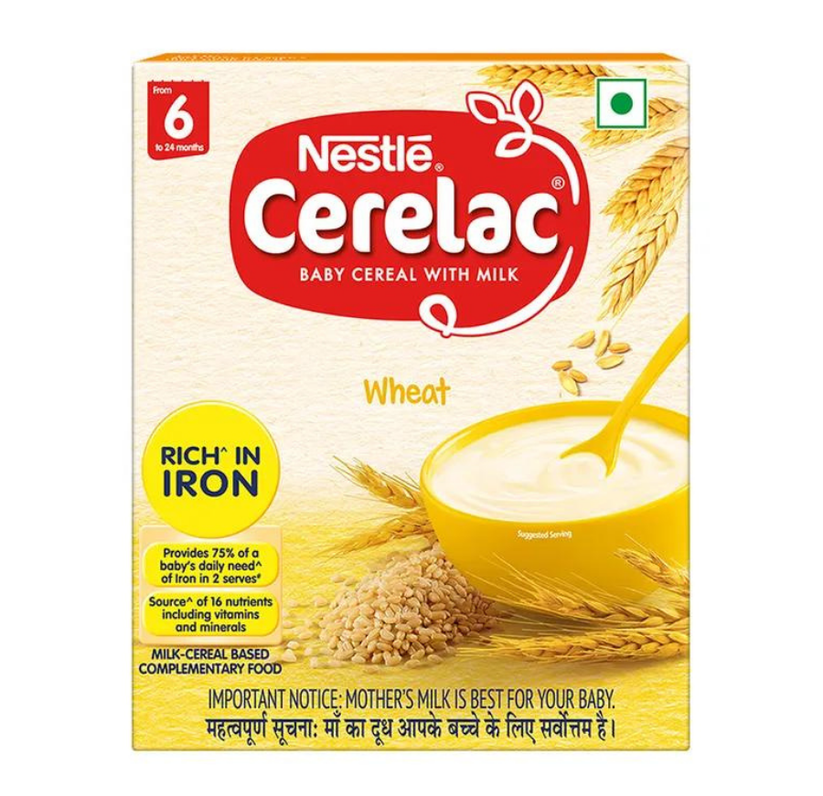 Nestle Cerelac Baby Cereal with Milk from 6 to 24 Months Wheat