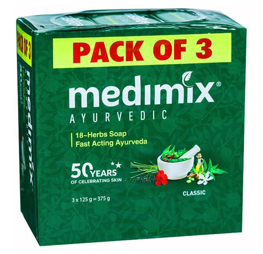Medimix Ayurvedic 18 herbs Soap-125Gm (Pack Of 3)