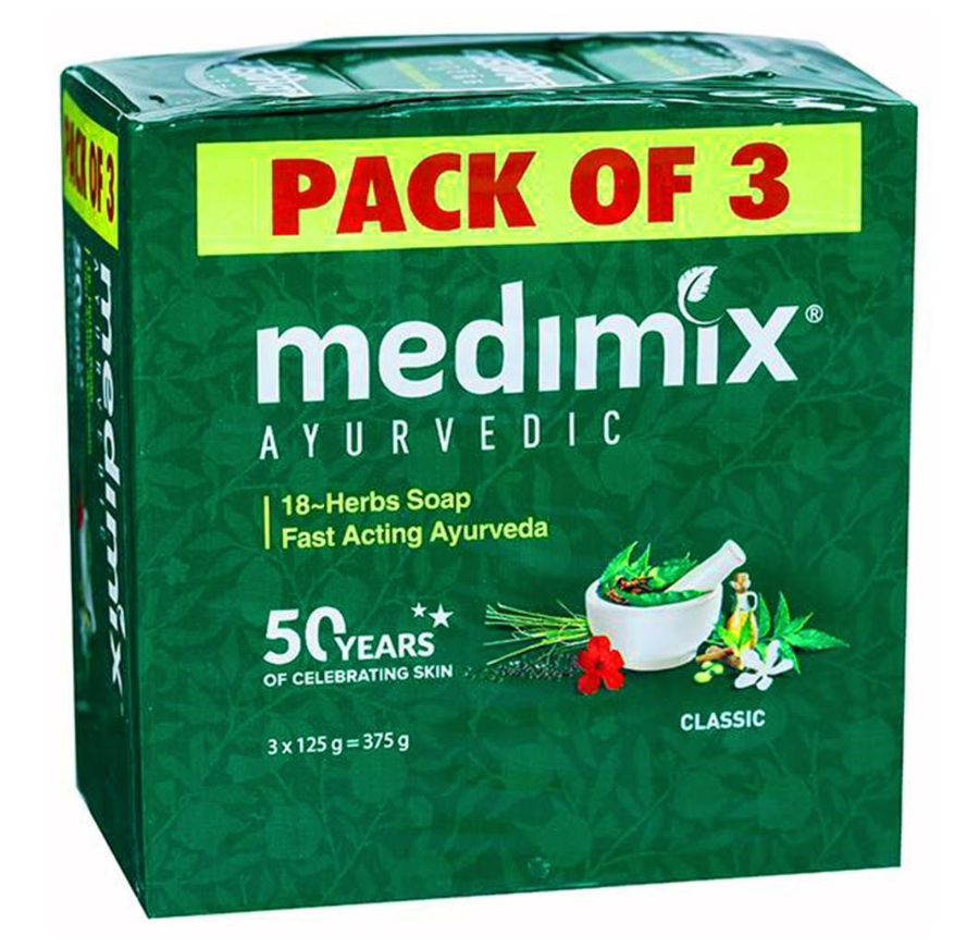 Medimix Ayurvedic 18 herbs Soap 125g (Pack Of 3)