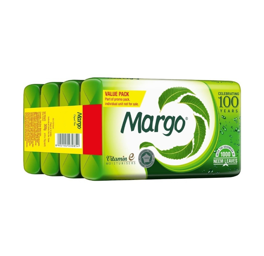 Margo Vitamin e moisturisers Neem Soap - 75gm (Pack of 4)