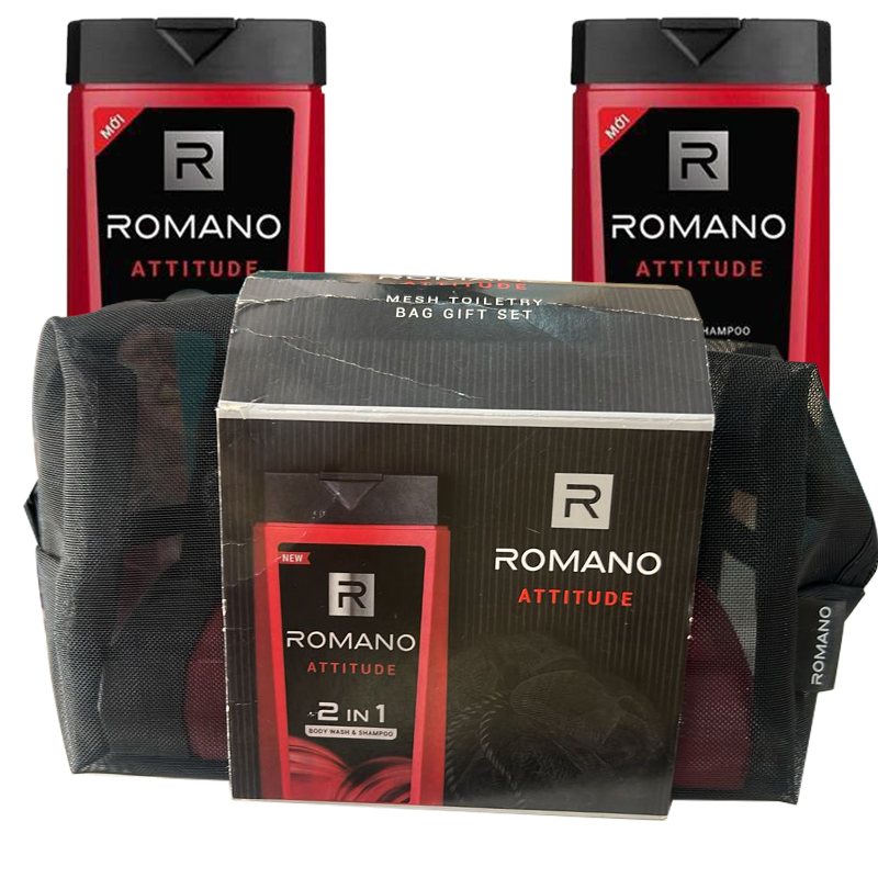 Romano Mesh Toiletry Bag Gift Set