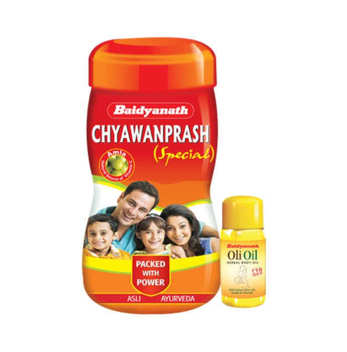Baidyanath Chyawanprash Special with 30ml Baidyanath Oli Oil Free