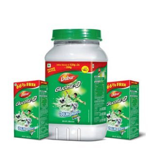 Dabur Glucose D 2 kg with Free Dabur Glucose D 125gm (Pack of 2)