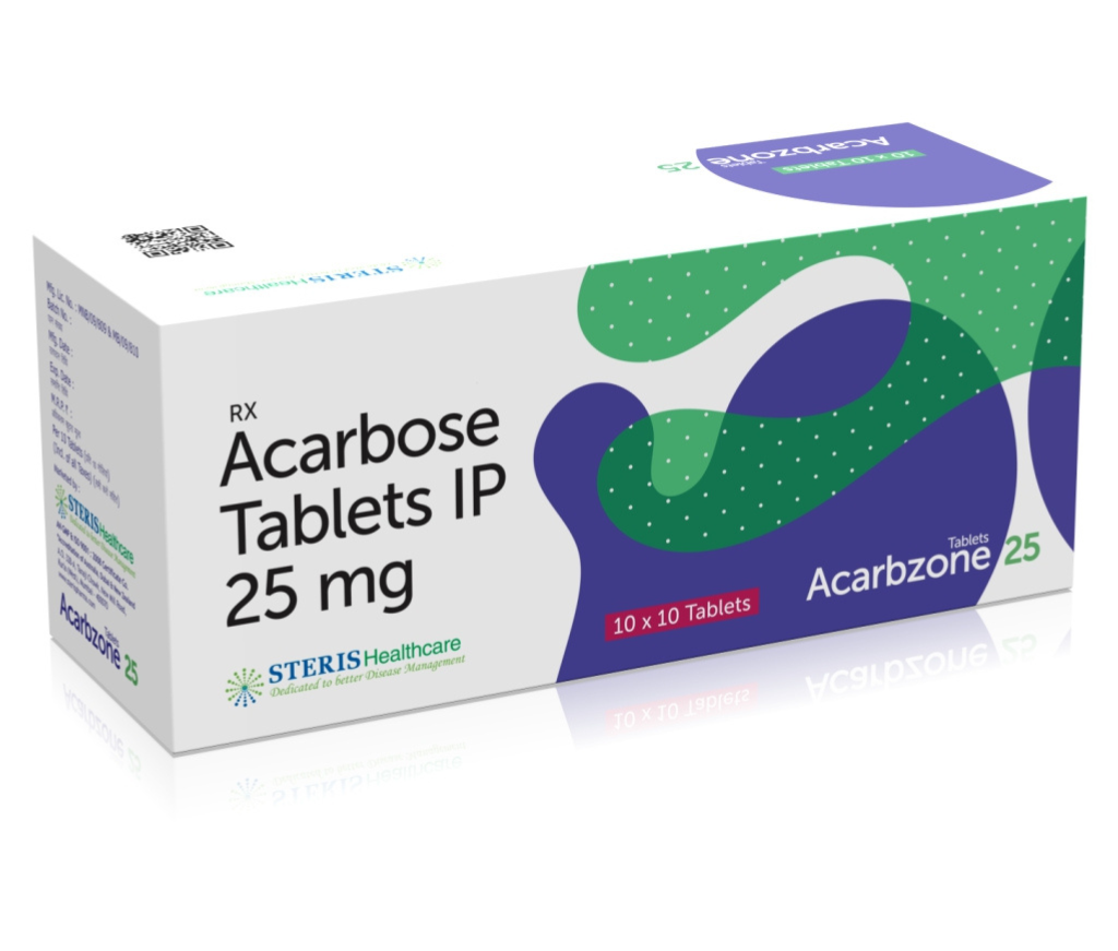 STERIS PHARMA | Buy Acarbose 25 mg Tablet | Trusted Manufacturer in India