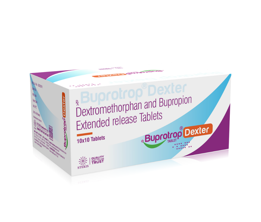 STERIS PHARMA | Dextromethorphan Hydrobromide and Bupropion Hydrochloride  Extended Release Tablets.