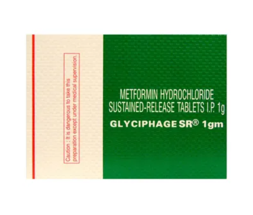 Glyciphage 1gm SR Tablet 10s 