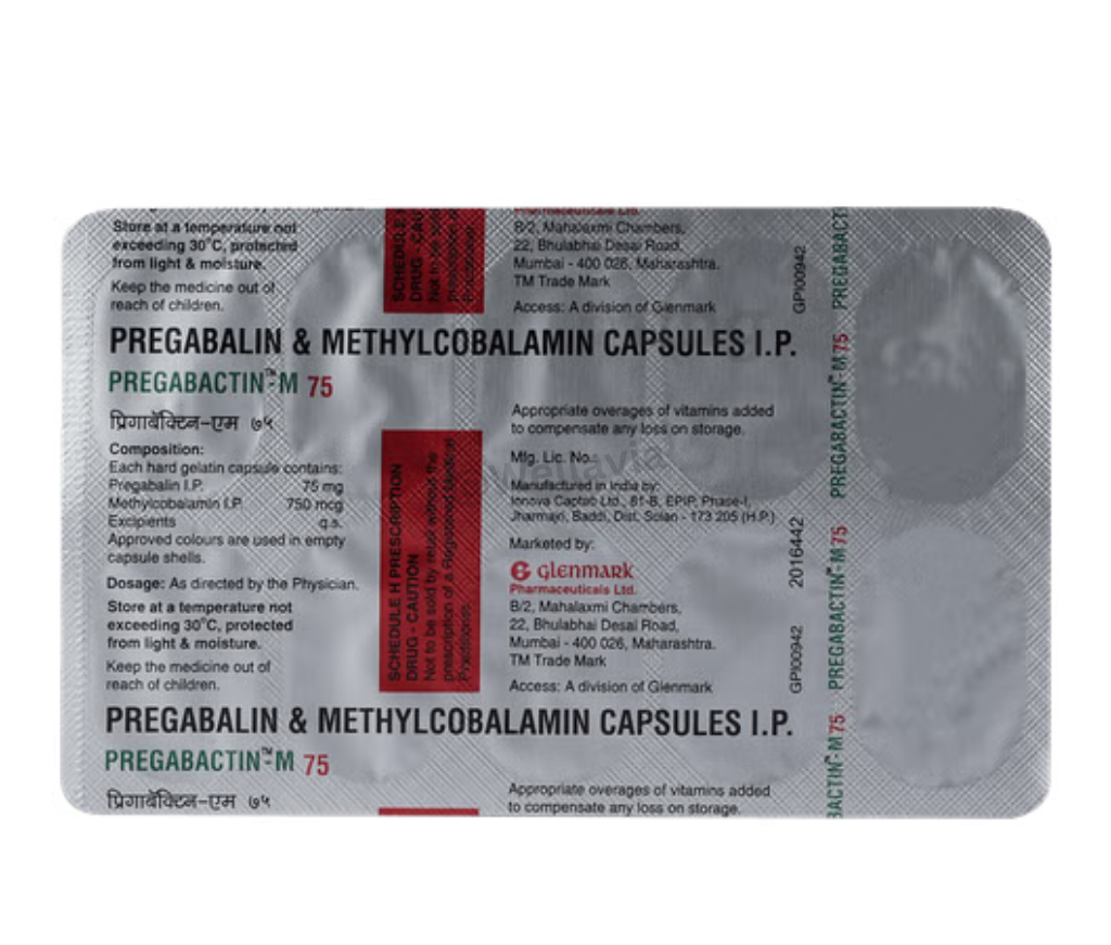 Pregabactin M 75 Capsule 10 Cap 
