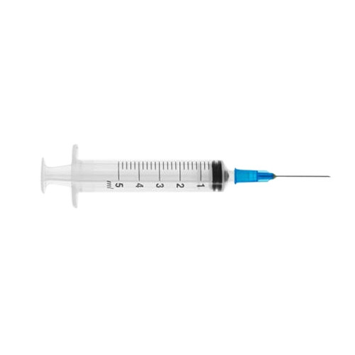 Dispo Van Syringe 5 ml medical-grade barrel with luer mount & luer lock and stainless steel needle