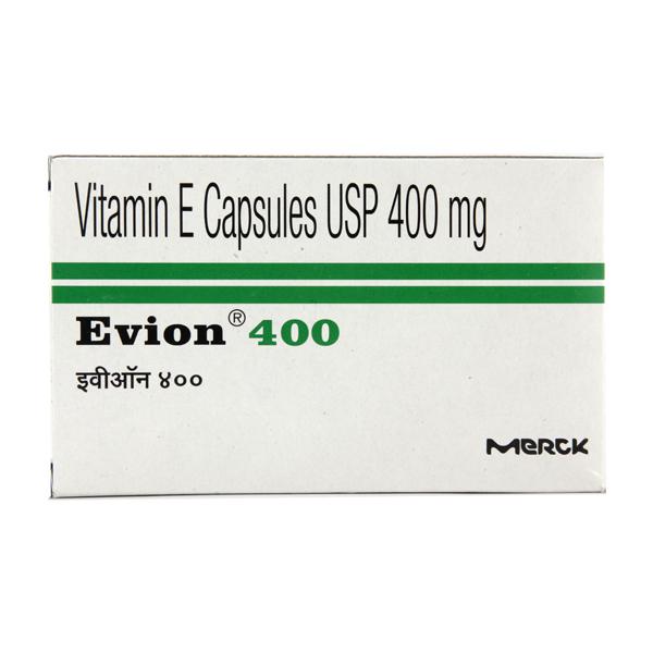 Evion 400 Capsule (Strip of 10) contains Tocopheryl Acetate 400mg