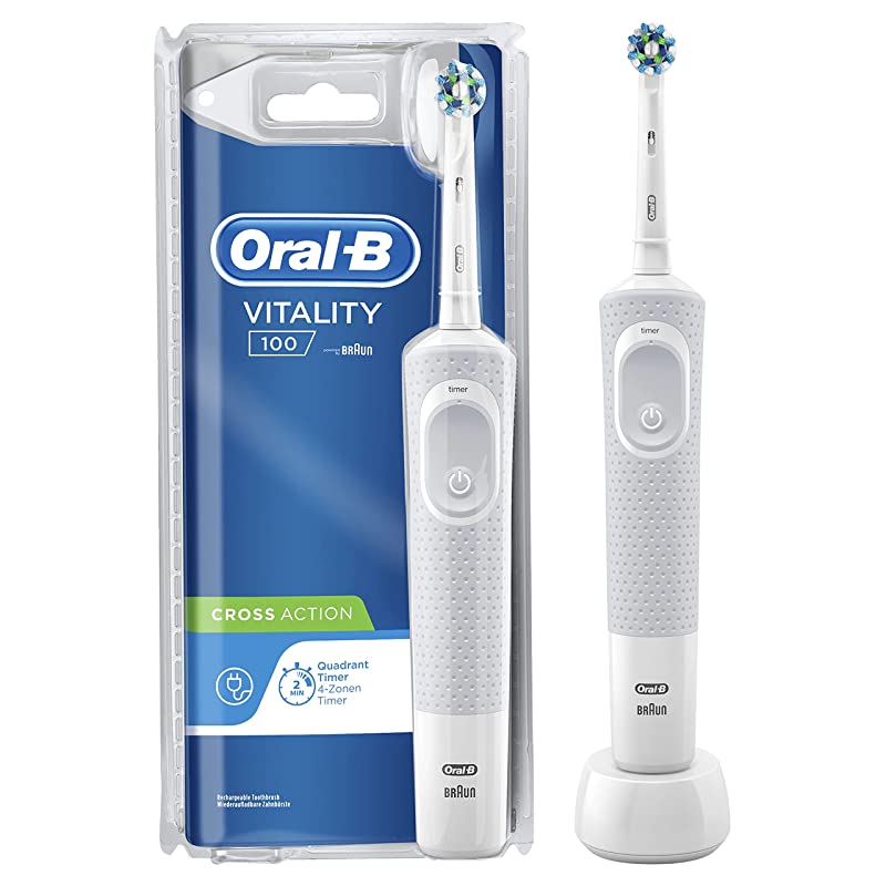 Oral-B Vitality 100 White Criss Cross Electric Toothbrush