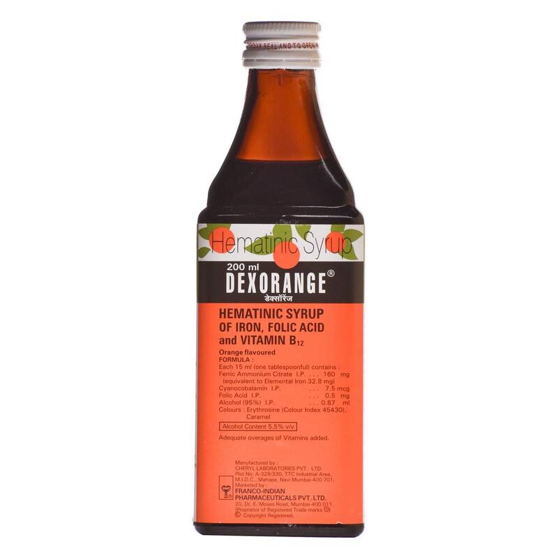 Dexorange Syrup 200ml for iron-deficiency anemia