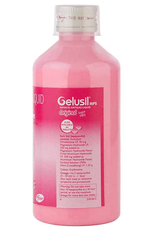 Gelusil MPS Original Sugar Free Mint Liquid 200ml Antigas