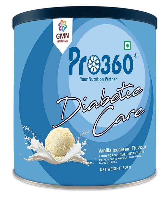 Pro360 Diabetic Care Vanilla Ice Cream Nutrition Powder 500g