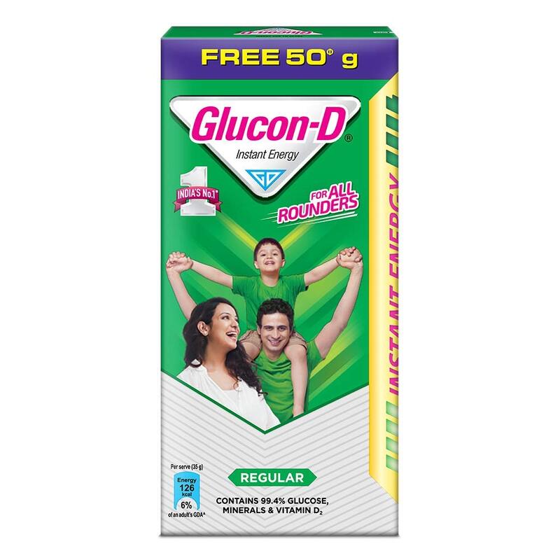Glucon-D Regular Instant Energy Drink 75g (50g Free)