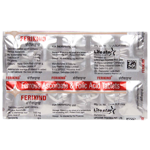 Ferikind Tablet (Strip of 10) to prevent anemia