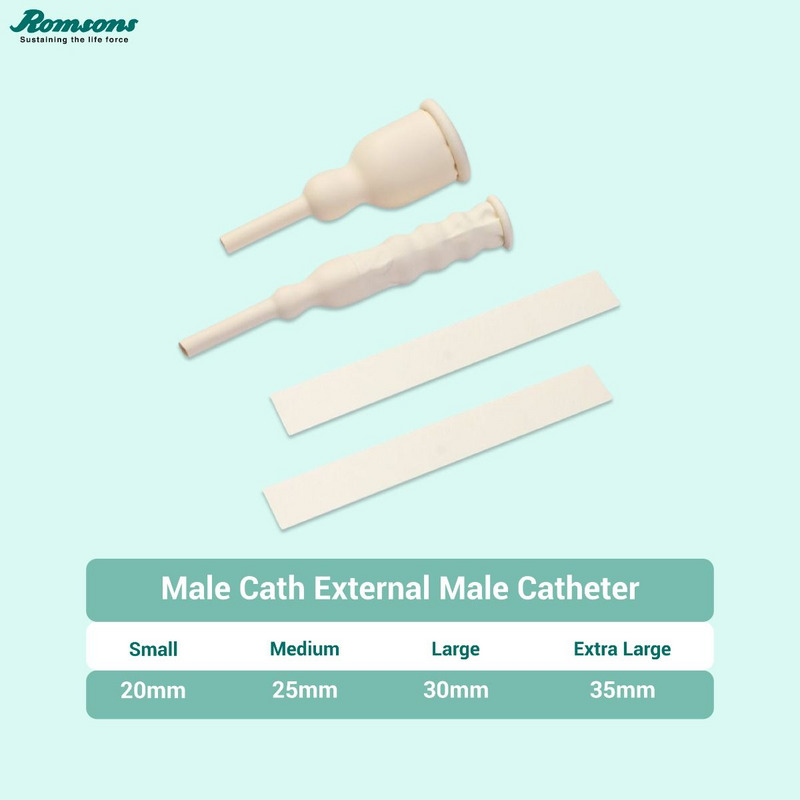 Romsons GS-1010 Medium Penile Sheath External Male Catheter 25mm