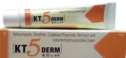 KT 5 Derm Cream 15g for Skin infections