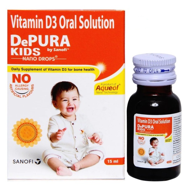 DePURA Kids Vitamin D3 Oral Solution 15ml