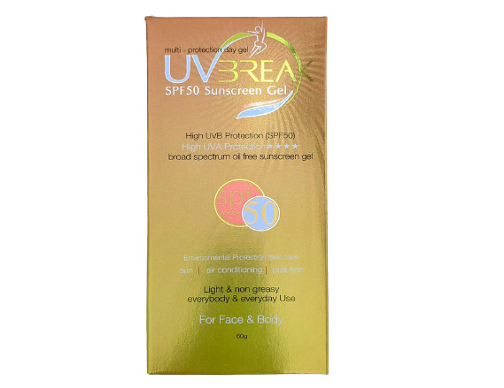 UV Break SPF 50 Sunscreen Gel 60g