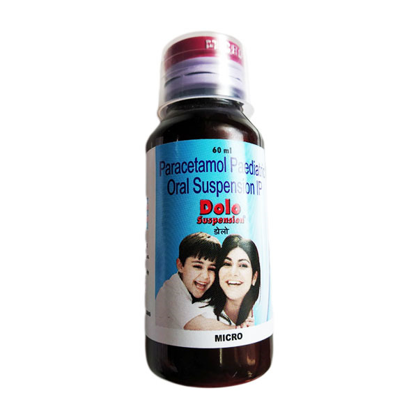 Dolo Suspension 60ml for pain relief and fever