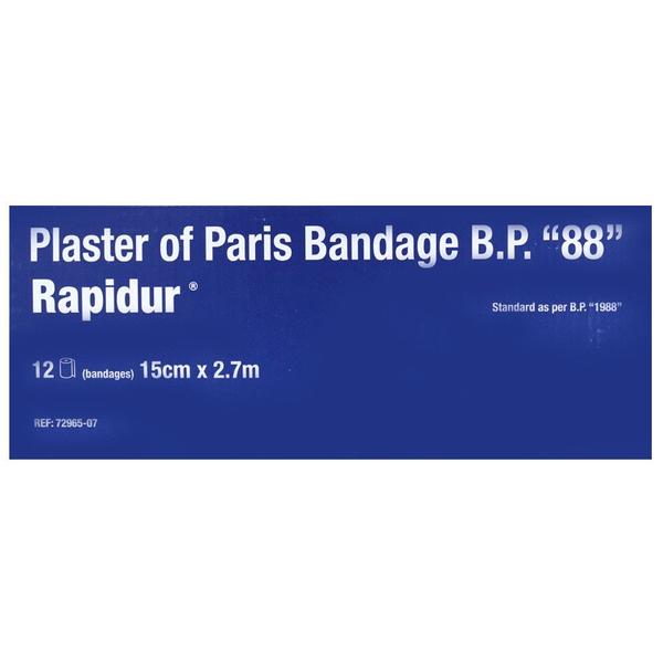 Rapidur Blue Plaster of Paris Cast Bandage 15cm x 2.7m