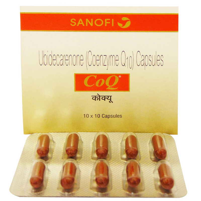 CoQ 30mg Capsule (Strip of 10) energy booster for cardiovascular diseases, diabetes