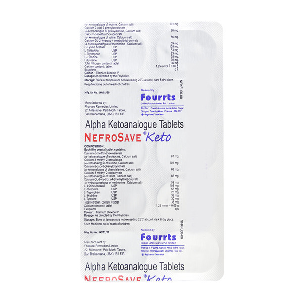 Nefrosave Keto Tablet (Strip of 10)