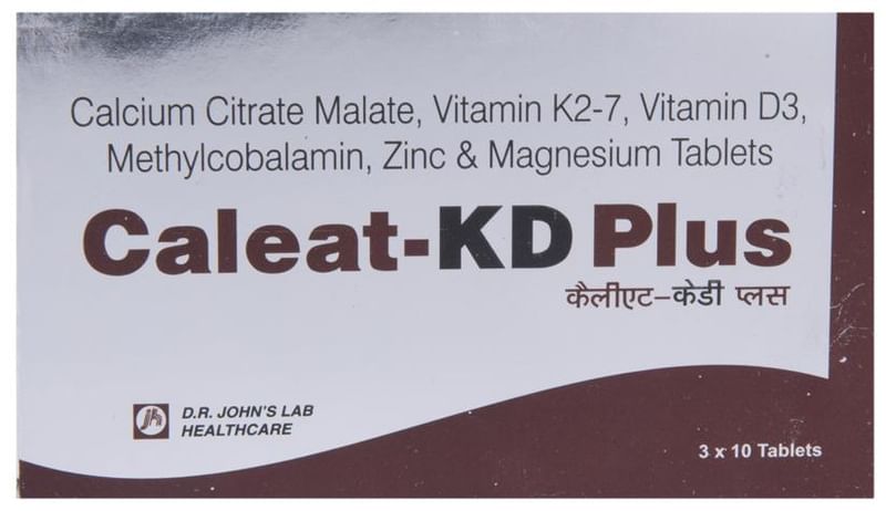 Caleat-KD Plus Tablet (Strip of 10) for joint pain, inflammation in osteoporosis, osteopenia