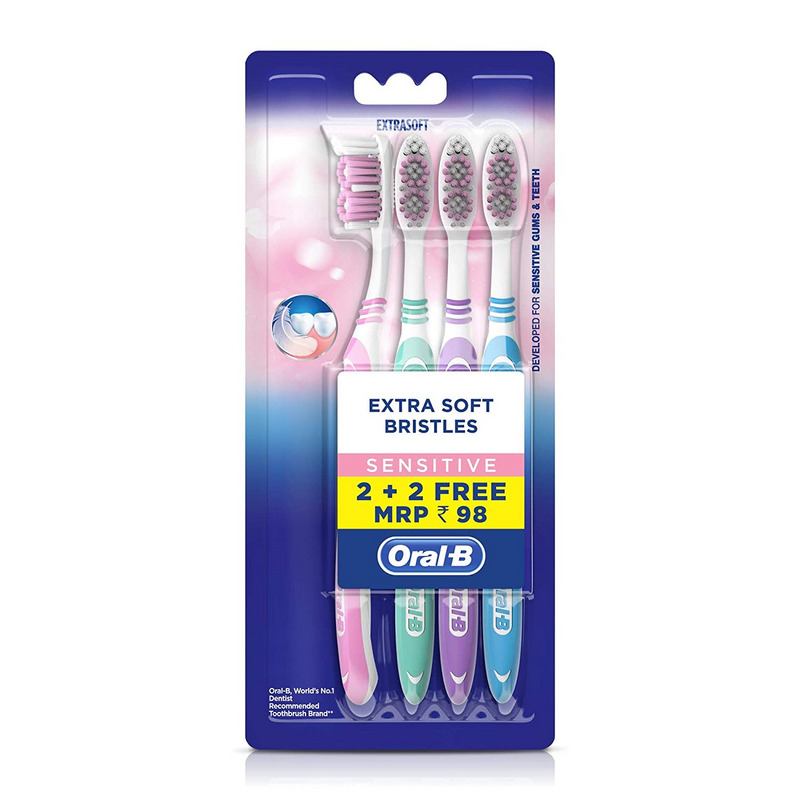 Oral-B Soft Sensitive Whitening Toothbrush (Buy 2 Get 2 Free)