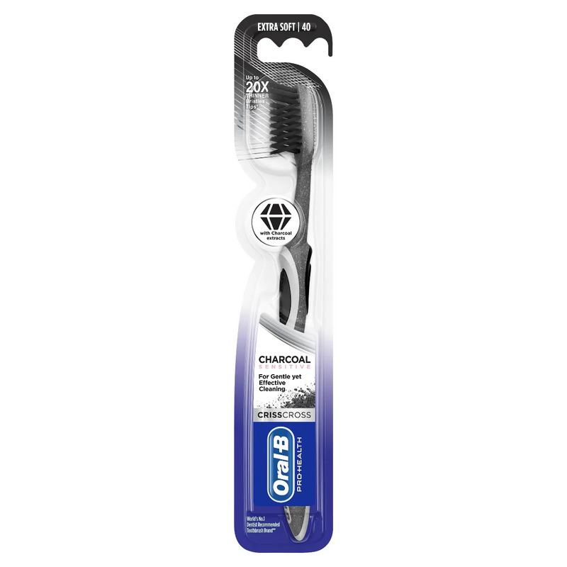 Oral-B Pro-Health Criss Cross Extra Soft Charcoal Toothbrush